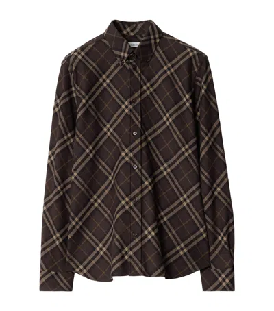 BURBERRY BURBERRY COTTON FLANNEL CHECK SHIRT