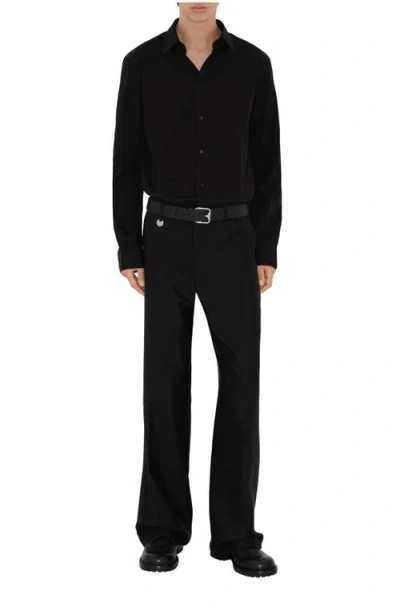 Burberry Cotton Formal Shirt In Black