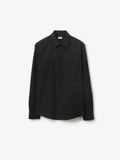Burberry Cotton Formal Shirt In Black