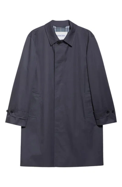 Burberry Cotton Gabardine Car Coat In Magnet