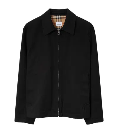 BURBERRY COTTON GABARDINE HARRINGTON JACKET
