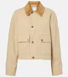 Burberry Beige Cropped Cotton Jacket In Beige