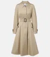 Burberry Cotton Gabardine Trench Coat In Neutral