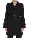 Burberry Raincoat With Check Collar