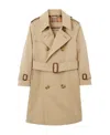 Burberry Long-sleeved Trench Coat In Nude