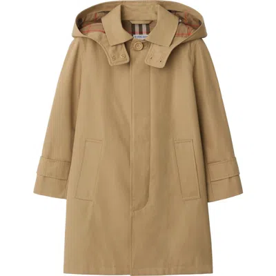 BURBERRY BURBERRY COTTON HOODED CAR COAT