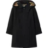 Burberry Cotton Hooded Car Coat