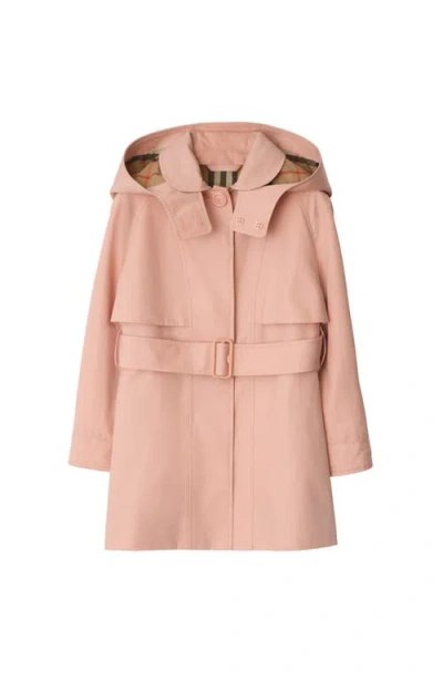 BURBERRY BURBERRY COTTON HOODED TRENCH COAT