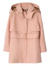 Burberry Cotton Hooded Trench Coat