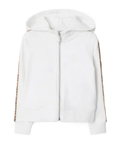 BURBERRY BURBERRY KIDS CHECK TRIM ZIP HOODIE