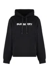 Burberry Cotton Hoodie In Black