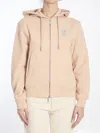 Burberry Women Cotton Hoodie In Beige