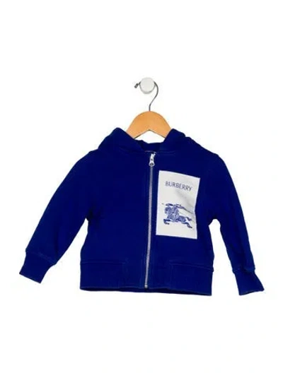 Pre-owned Burberry Babies' Cotton Hoodie In Blue
