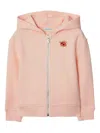 Burberry Girl's Logo-print Ladybug Graphic Hoodie In Pink