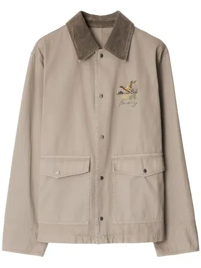 BURBERRY NEUTRALS COTTON JACKET