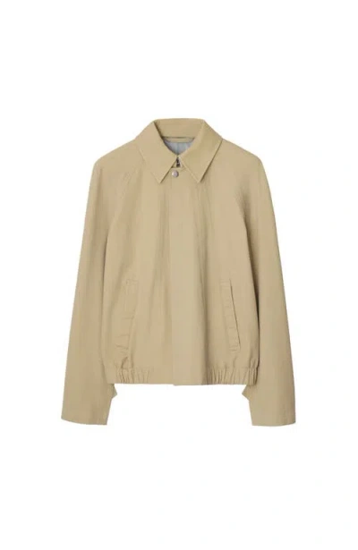 Burberry Paneled Cotton-canvas Jacket In Beige