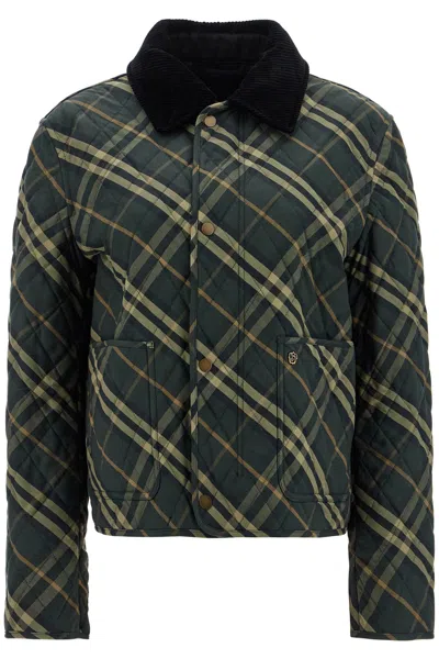 Burberry Cotton Jacket For Versatile Comfort In Green
