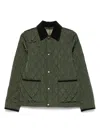 Burberry Women Quilted Jacket In Green