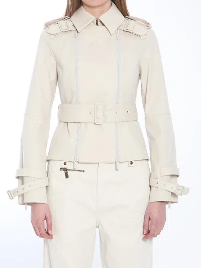 Burberry Women Cotton Jacket In White