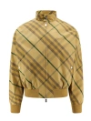 BURBERRY COTTON JACKET WITH CHECK MOTIF