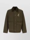 Burberry Cotton Jacket With Corduroy Collar