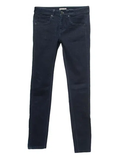 Pre-owned Burberry Cotton Jeans In Blue