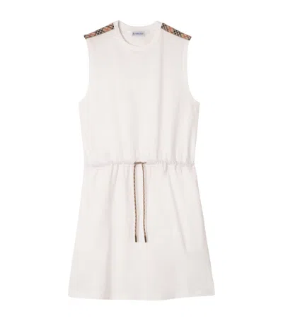 Burberry Cotton Jersey Sleeveless Mini Dress In Multi