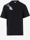 BURBERRY BURBERRY COTTON JERSEY T-SHIRT WITH SHIELD PATTERN