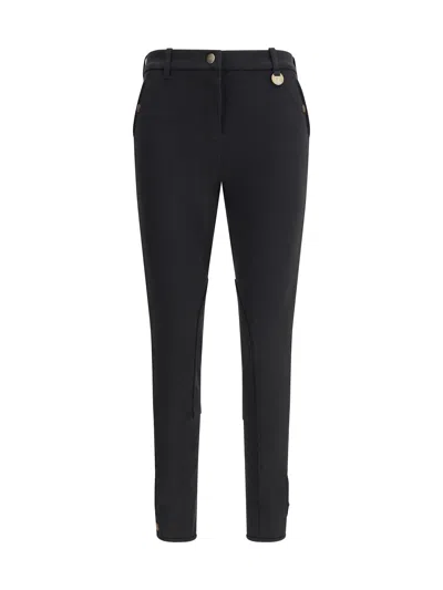 Burberry Cotton Jodhpur Trousers In Black