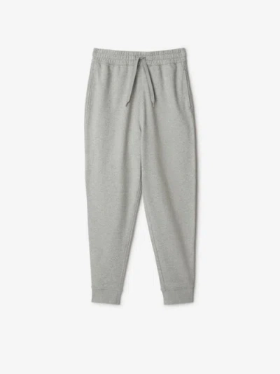 Burberry Cotton Jogg In Gray