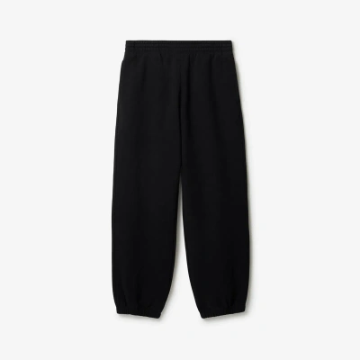 Burberry Cotton Jogging Pants In Black