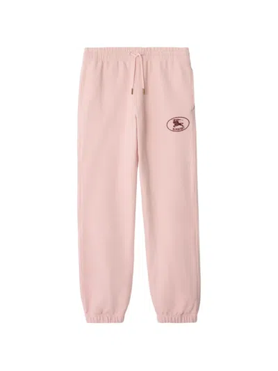 Burberry Cotton Jogging Pants In Pink