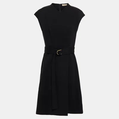 Pre-owned Burberry Cotton Knee Length Dress 10 In Black