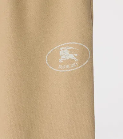 Burberry Cotton Knight Stamp Sweatpants In Sand