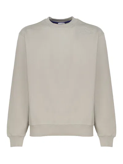 Burberry Cotton Knit In Gray