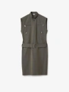 Burberry Linen Dress In Iron