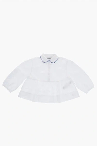 Burberry Cotton Lauren Shirt With Pleats