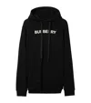 Burberry Organic Cotton Sweatshirt With Frontal Logo In Black