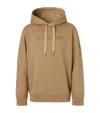 Burberry Cotton Logo Hoodie In Brown