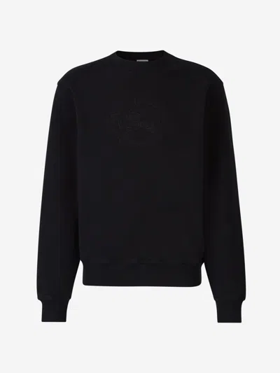 Burberry Cotton Logo Sweatshirt In Without Hood