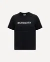 Burberry Cotton Logo T-shirt In Black