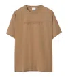 Burberry Logo Cotton T-shirt In Brown