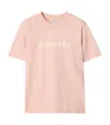 Burberry Regular Fit Logo Cotton T-shirt Clothing In Pink