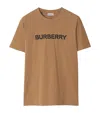 Burberry Regular Logo T-shirt In Brown