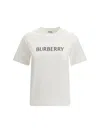 Burberry Logo-print Cotton T-shirt In White