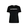 Burberry Frankie Logo-print Short-sleeve T-shirt In Black
