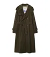 Burberry Cotton Long Castleford Trench Coat In Multi