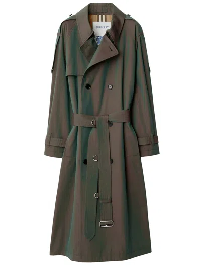 BURBERRY COTTON LONG TRENCH COAT
