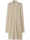 Burberry Cotton Mesh Dress In 中性色