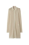 Burberry Cotton Mesh Dress In Soap